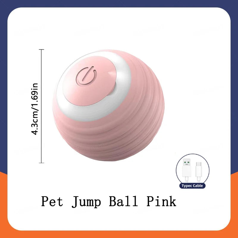 New Smart Pet Toy Ball Electric Interactive Game Automatic  Jumping Rolling Ball Rechargeable Moving Puppy Cat Entertainment Toy