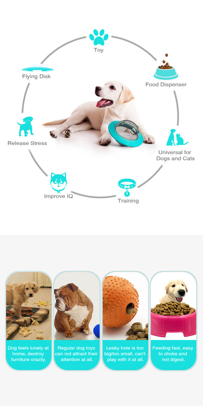 Dog Interactive Food Leaking Dispensing Treat Ball For Small Large Dogs Improve IQ Training Toy Puppy Slow Feed Dachshund Toy