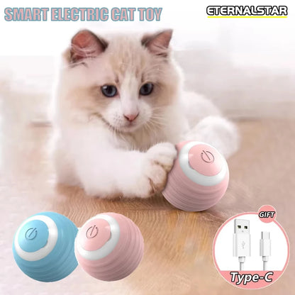 New Smart Pet Toy Ball Electric Interactive Game Automatic  Jumping Rolling Ball Rechargeable Moving Puppy Cat Entertainment Toy